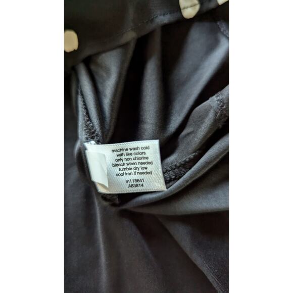 Lane Bryant Women Top Size‎ 20 NWT Tie Front Polka Dot Chiffon Puff Sleeve - Picture 7 of 9